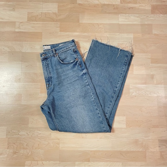 Zara Jeans Zara The 9s Full Length Split Hem Jeans Poshmark